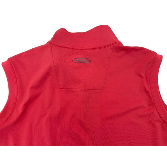 Carnoustie -‎ Whistling Straits Embroidered Mens Medium Pink Quarter Zip Vest - Picture 7 of 7